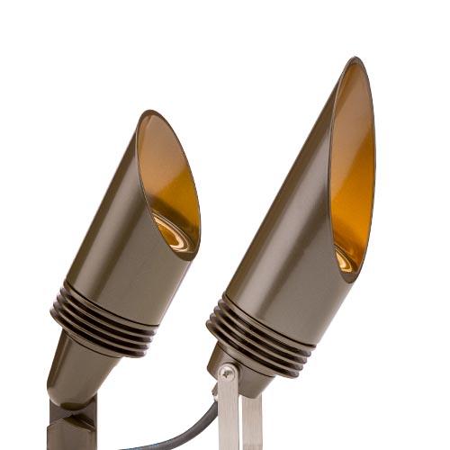 FX Luminaire NP LED up light in Bronze Metallic on a white background